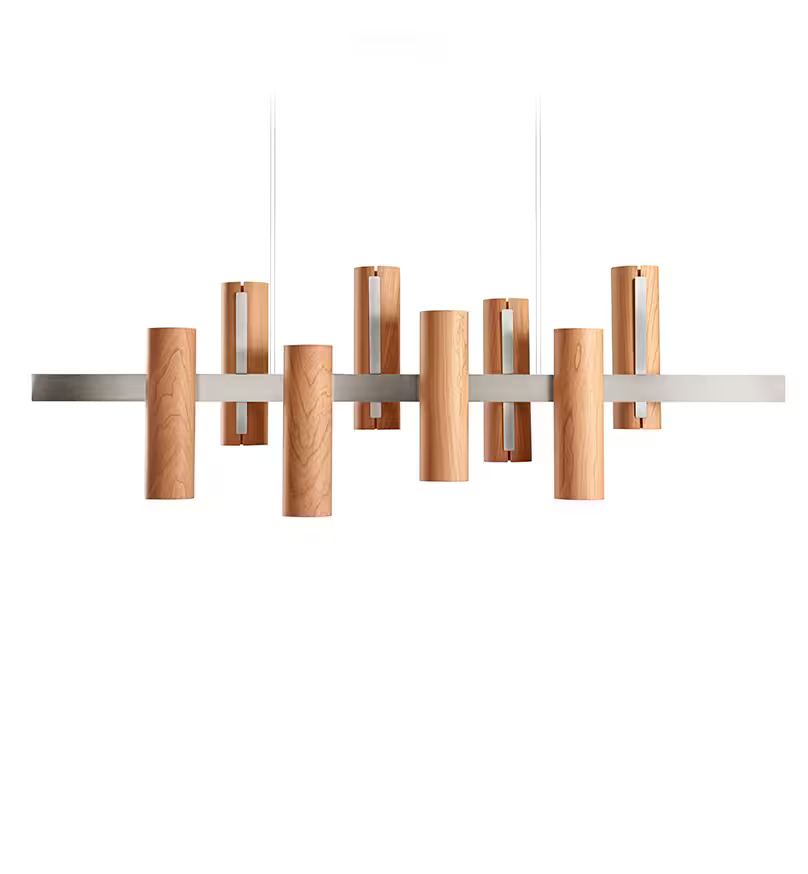 Black Note Keys LED Pendant