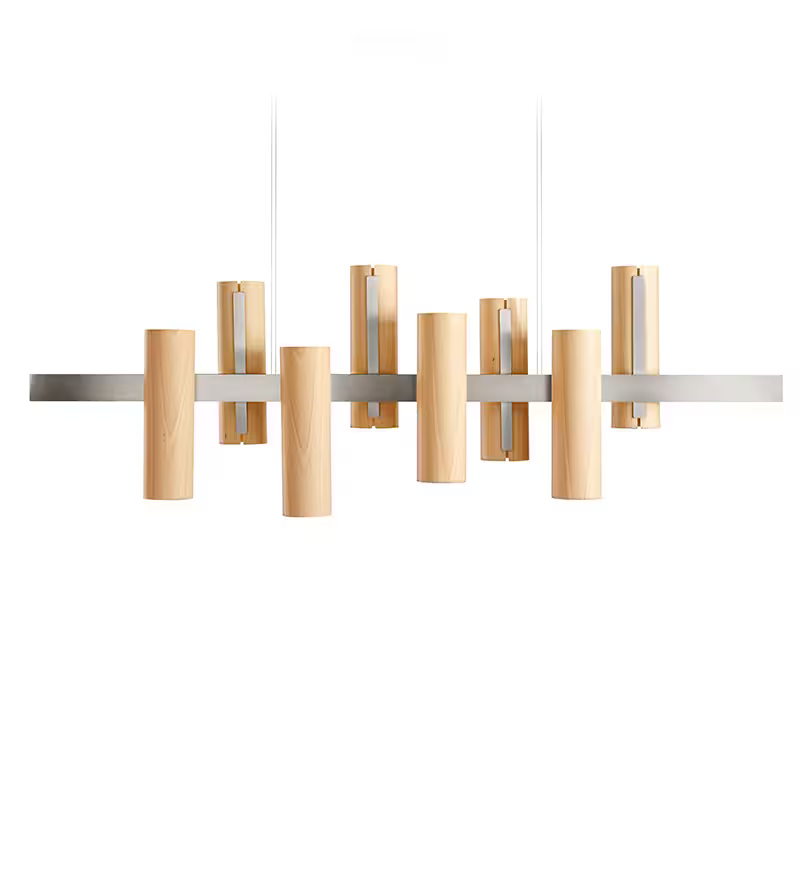 Black Note Keys LED Pendant