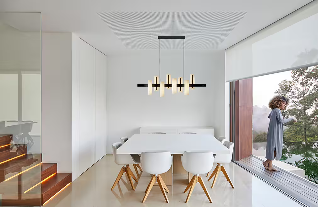 Black Note Keys LED Pendant