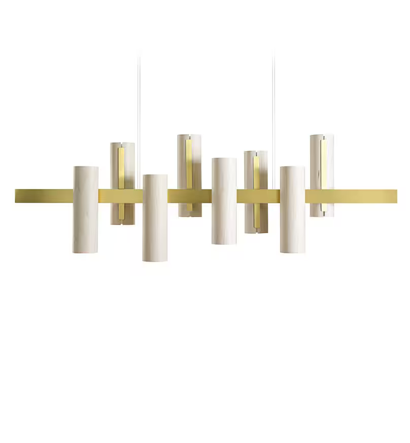Black Note Keys LED Pendant