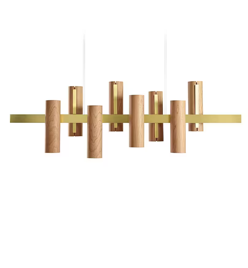 Black Note Keys LED Pendant
