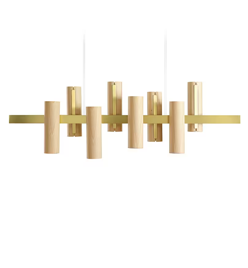 Black Note Keys LED Pendant