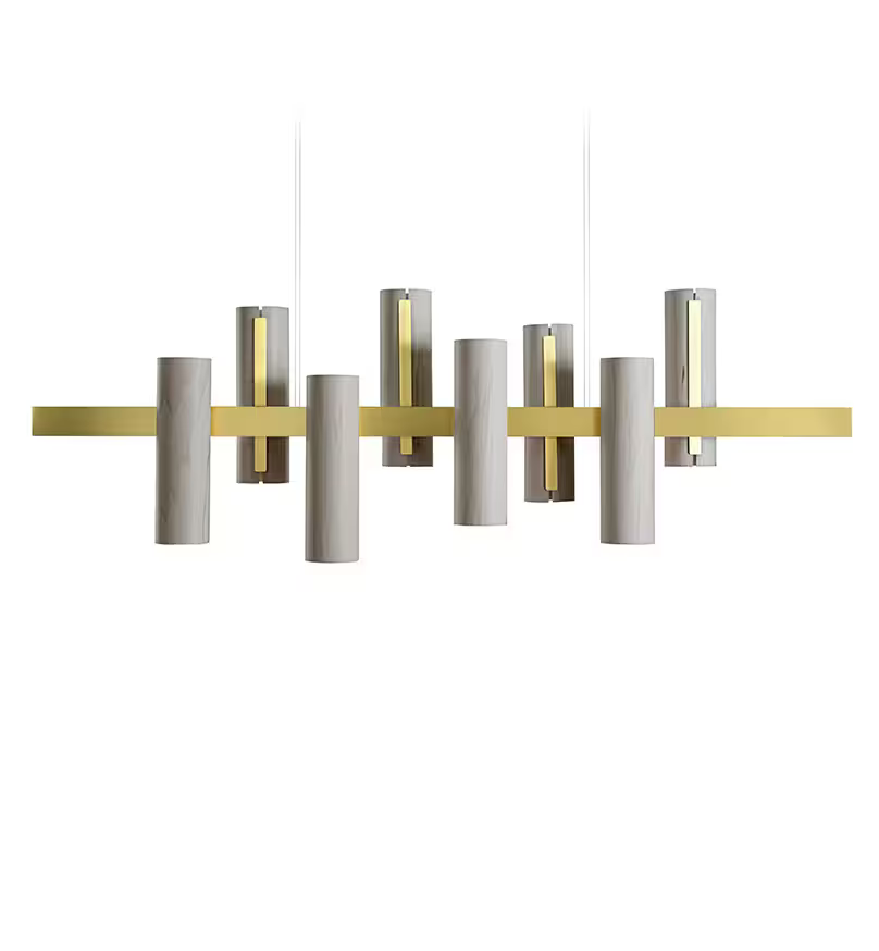 Black Note Keys LED Pendant