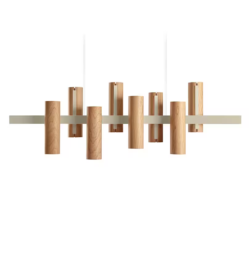 Black Note Keys LED Pendant