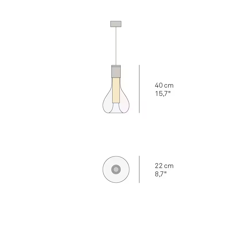 Eris Black LED Pendant