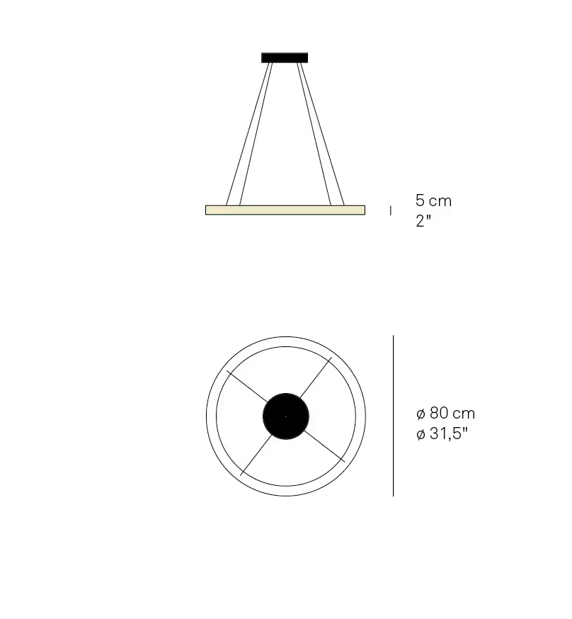 Oh! Line S80 Large LED Pendant