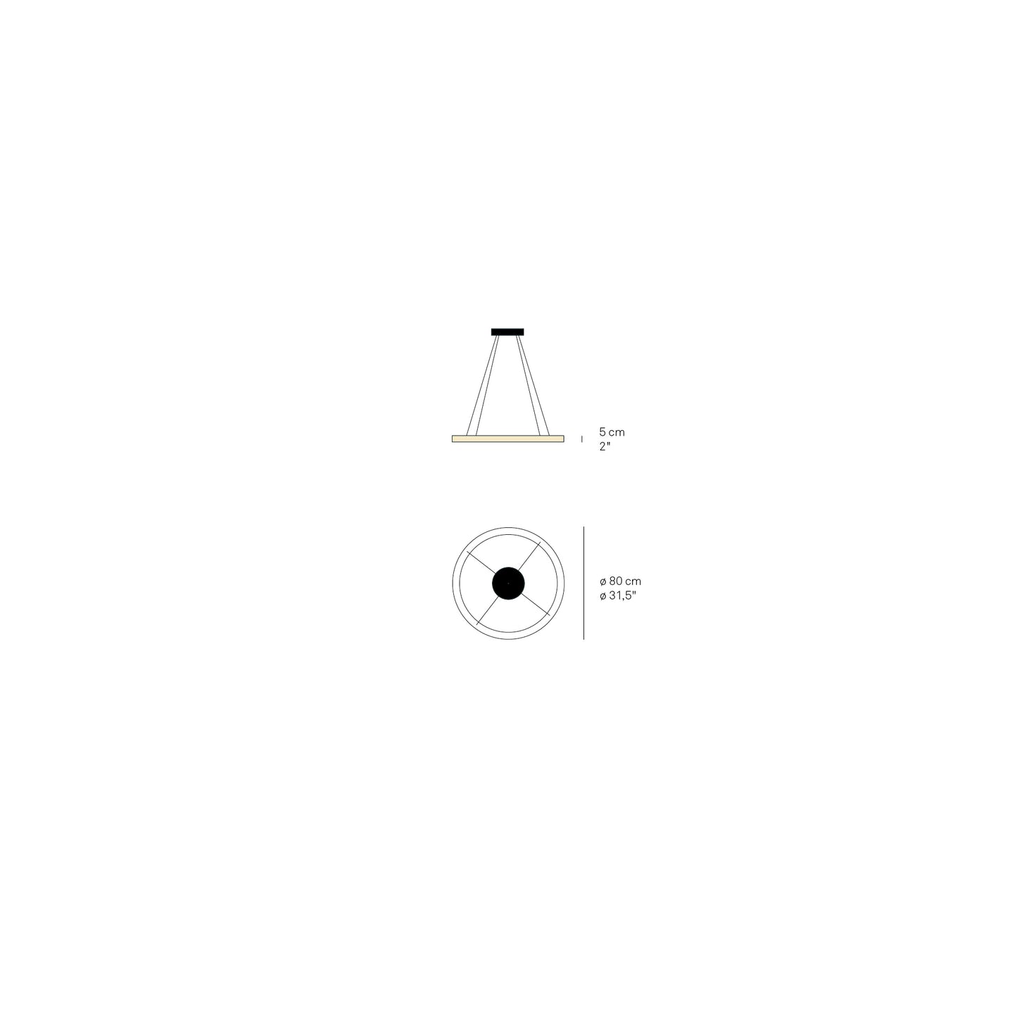 Oh! Line S80 Large LED Pendant
