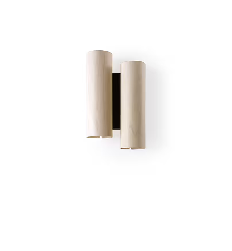 Black Note Duplet LED Wall Light