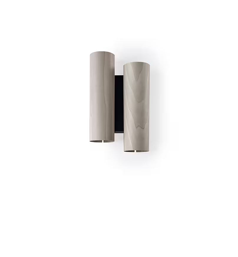 Black Note Duplet LED Wall Light