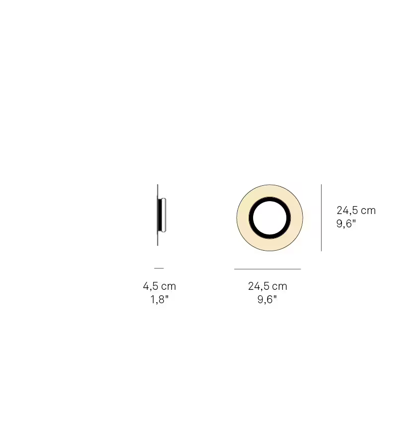 Lens Circular LED Wall Light