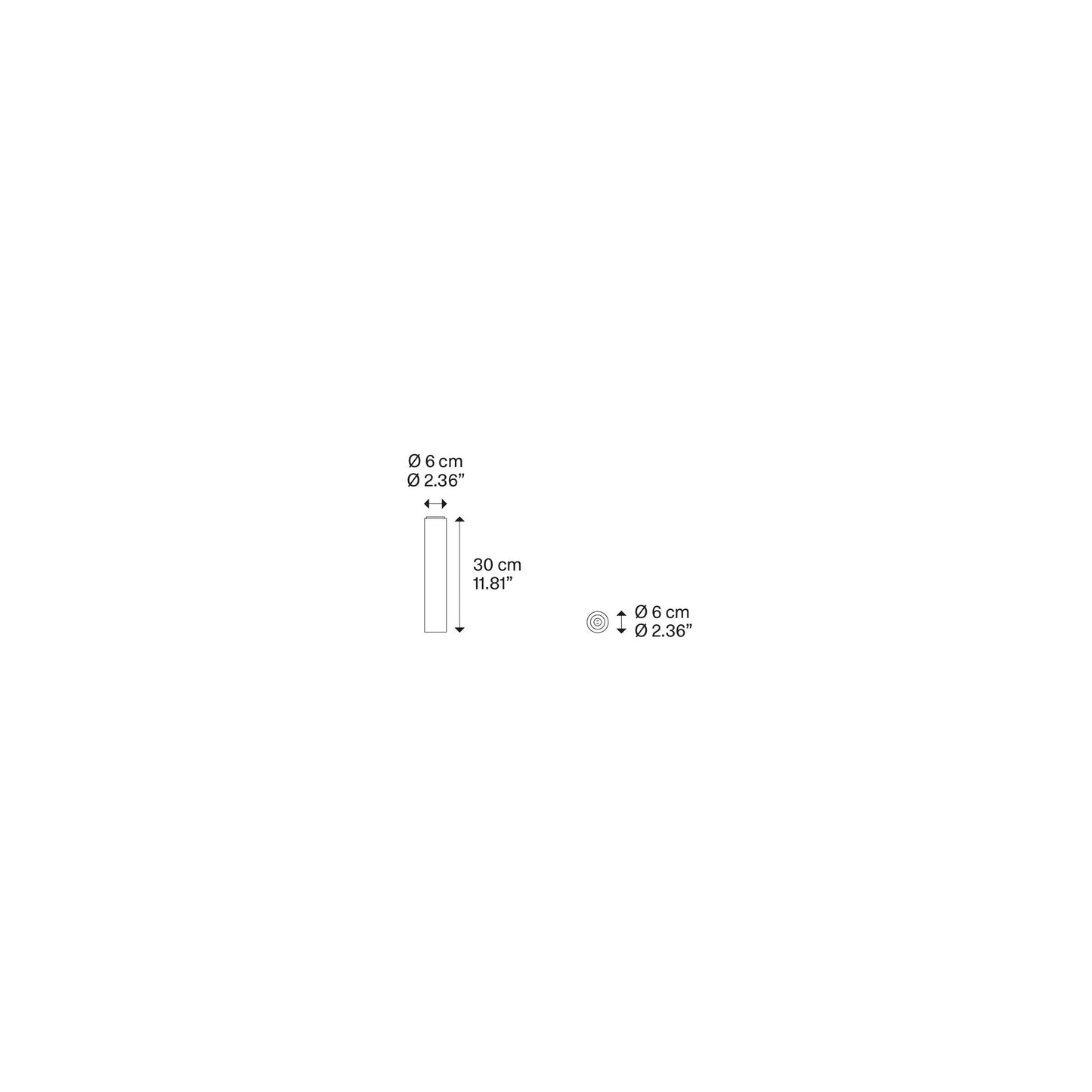 A–Tube Small Ceiling Light