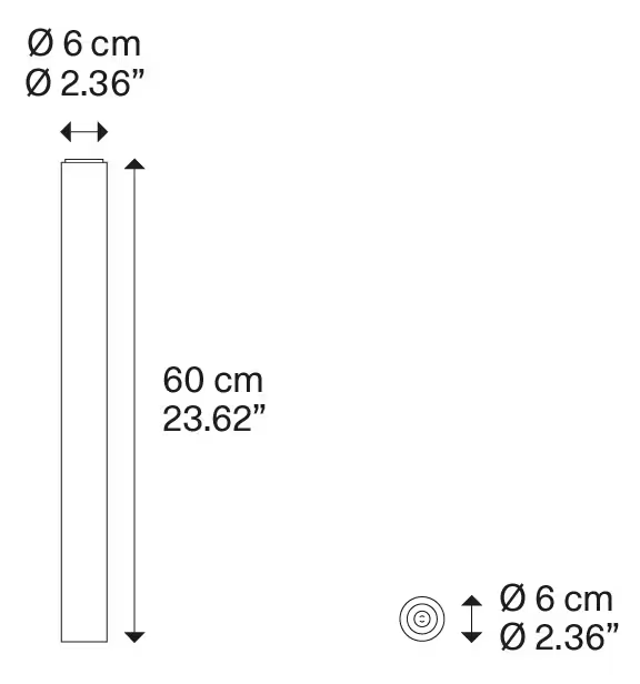 A–Tube Medium Ceiling Light
