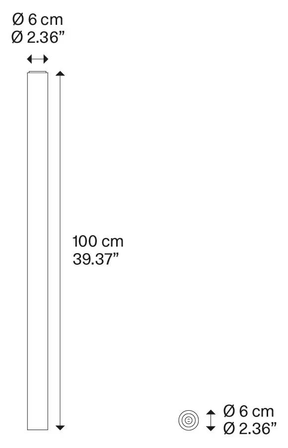 A–Tube Large Ceiling Light