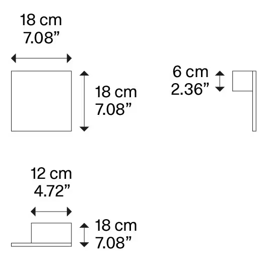 Puzzle Single Square Outdoor LED Wall Light