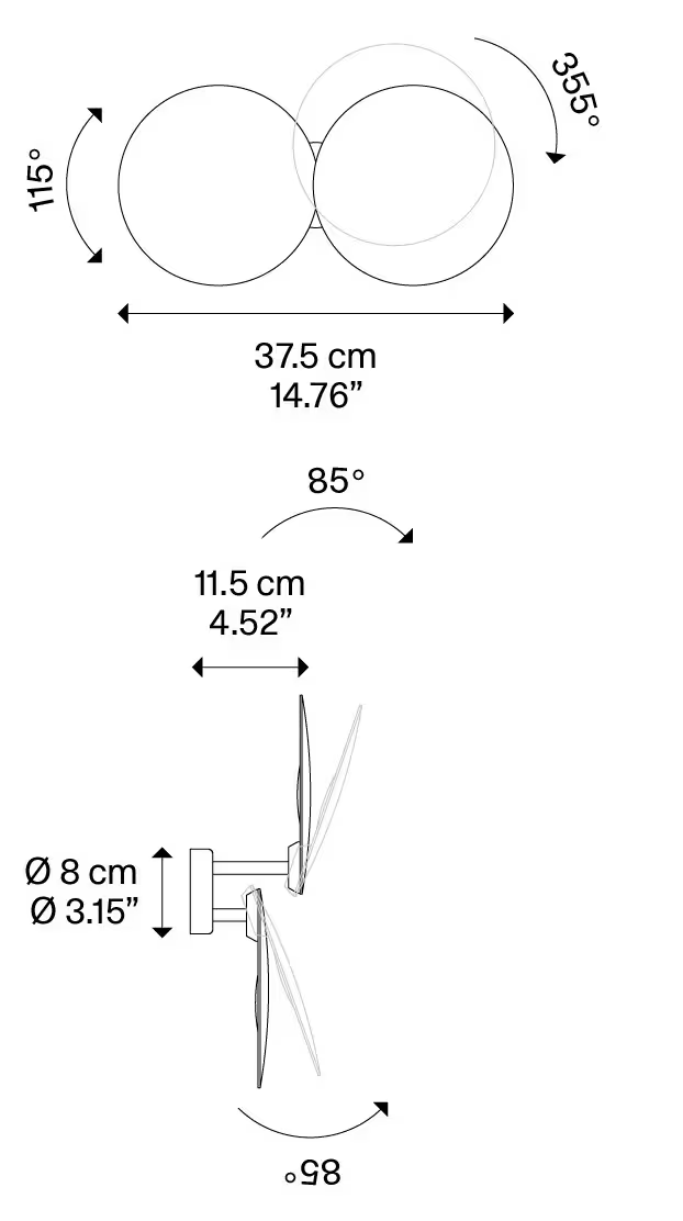 Puzzle Round Round Outdoor LED Wall Light