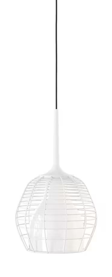 Cage Large LED Pendant White