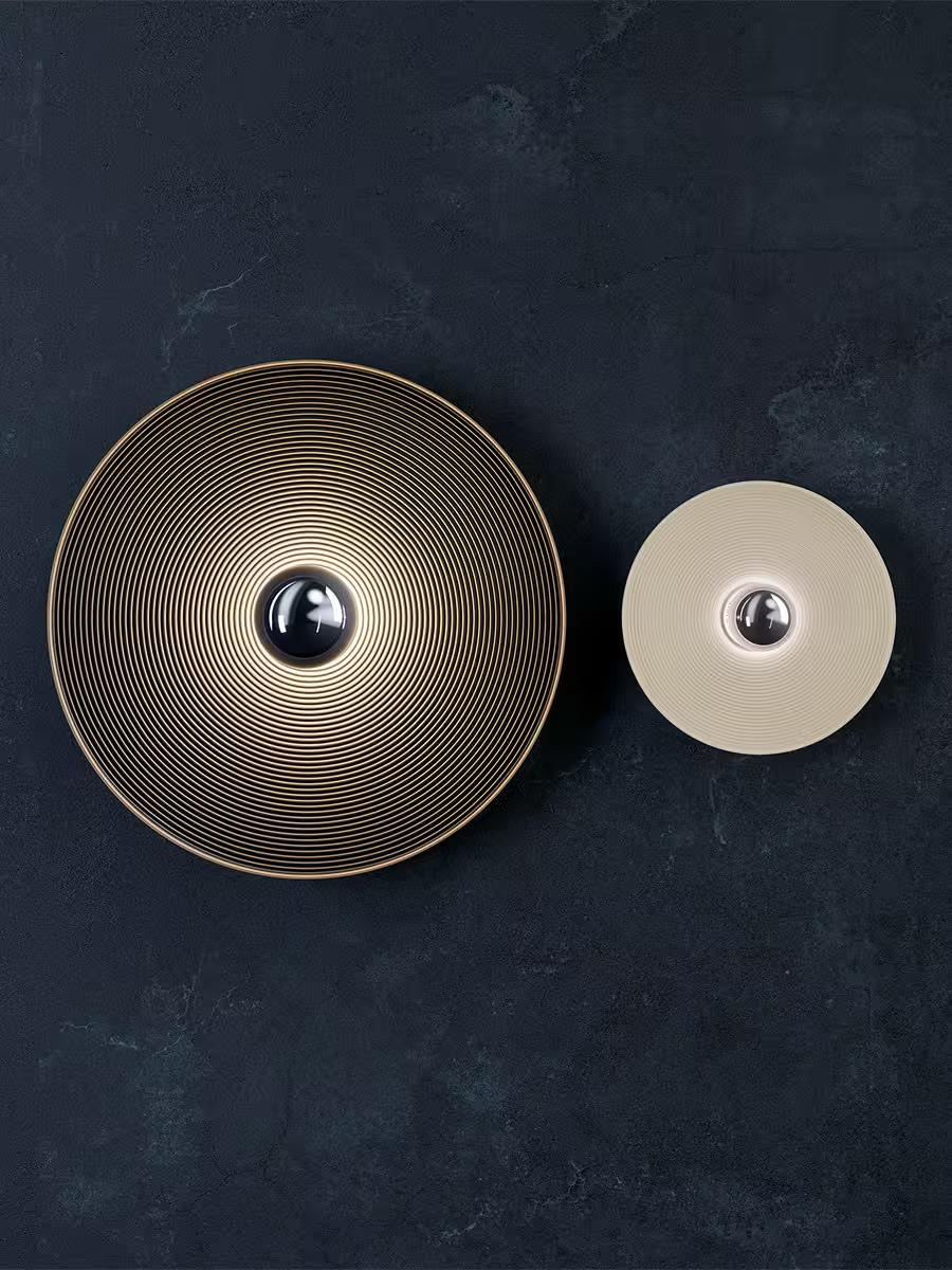 Vinyl Large LED Wall Light Black