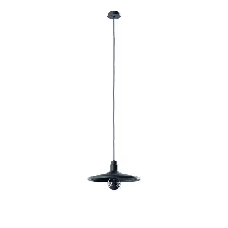 Vinyl Medium LED Pendant Black