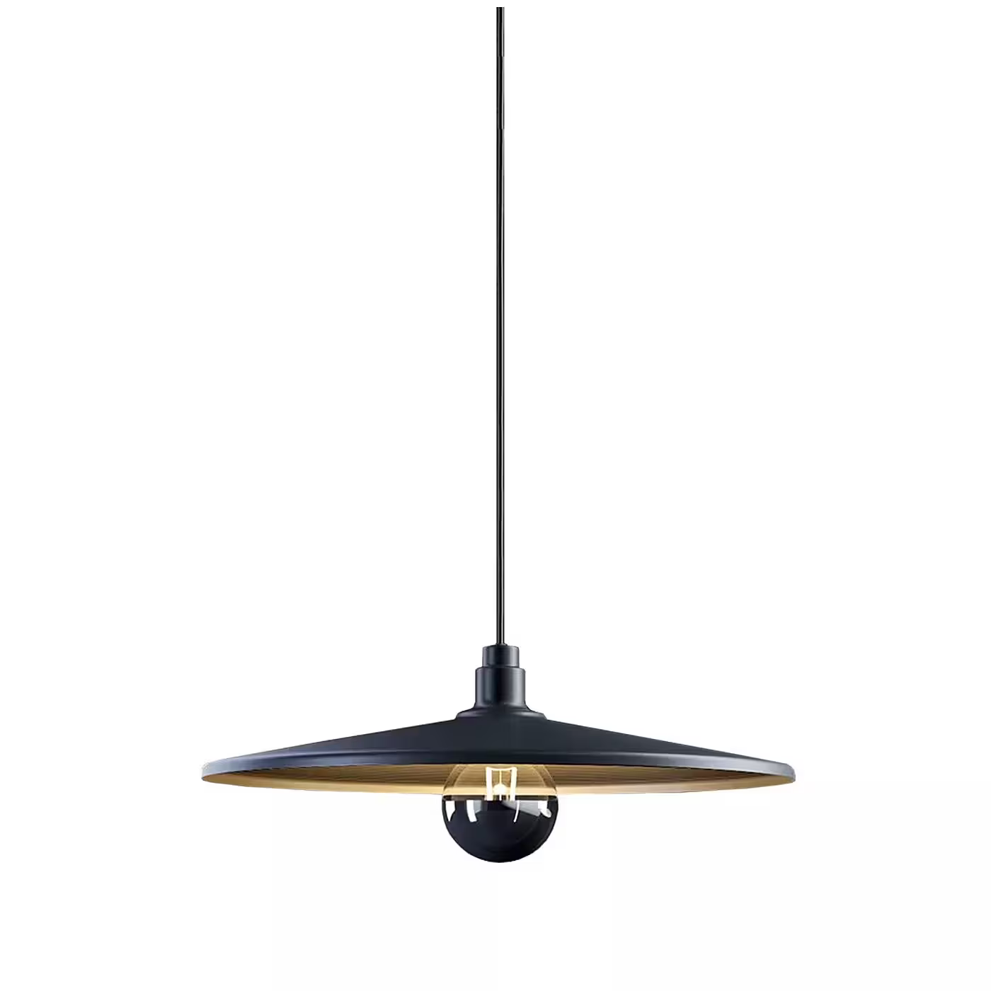 Vinyl Large LED Pendant Black