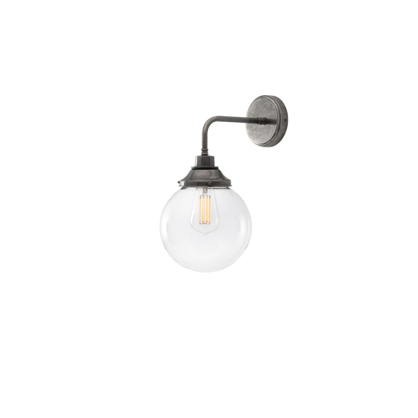 Laguna 20cm Clear Glass Wall Light IP44