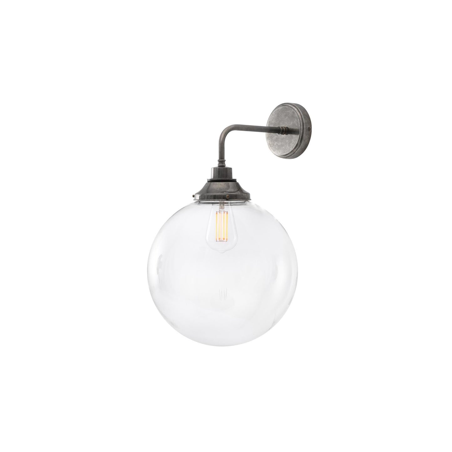 Laguna 30cm Clear Glass Wall Light IP44