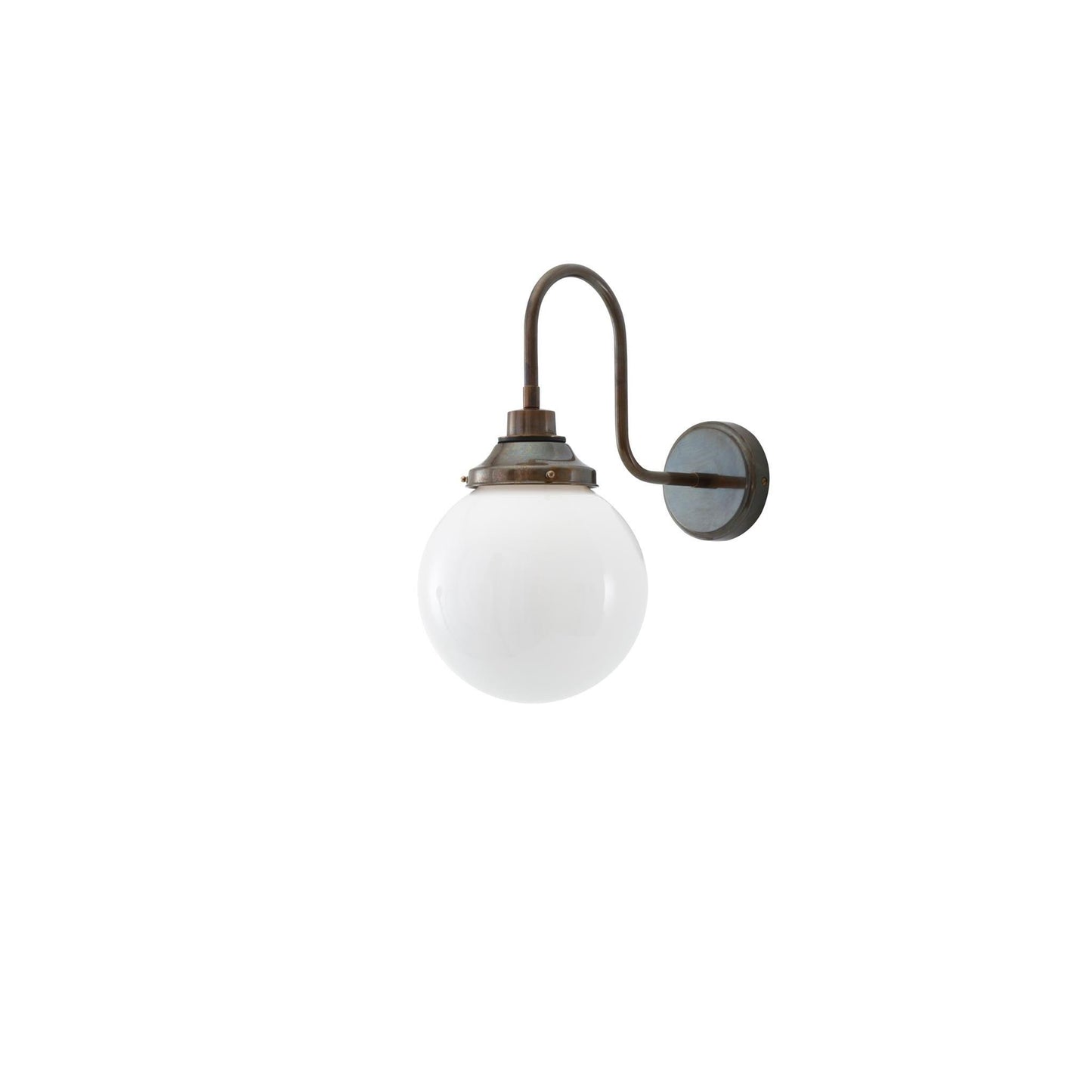 Pelagia Opal Glass Swan Neck Wall Light