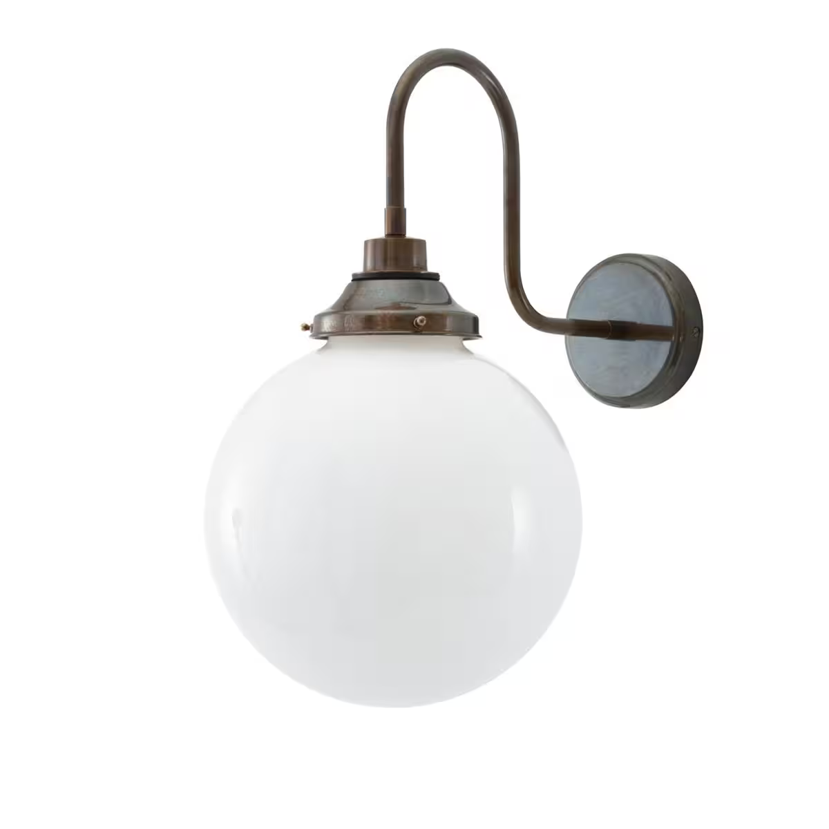 Pelagia Opal Glass Swan Neck Wall Light