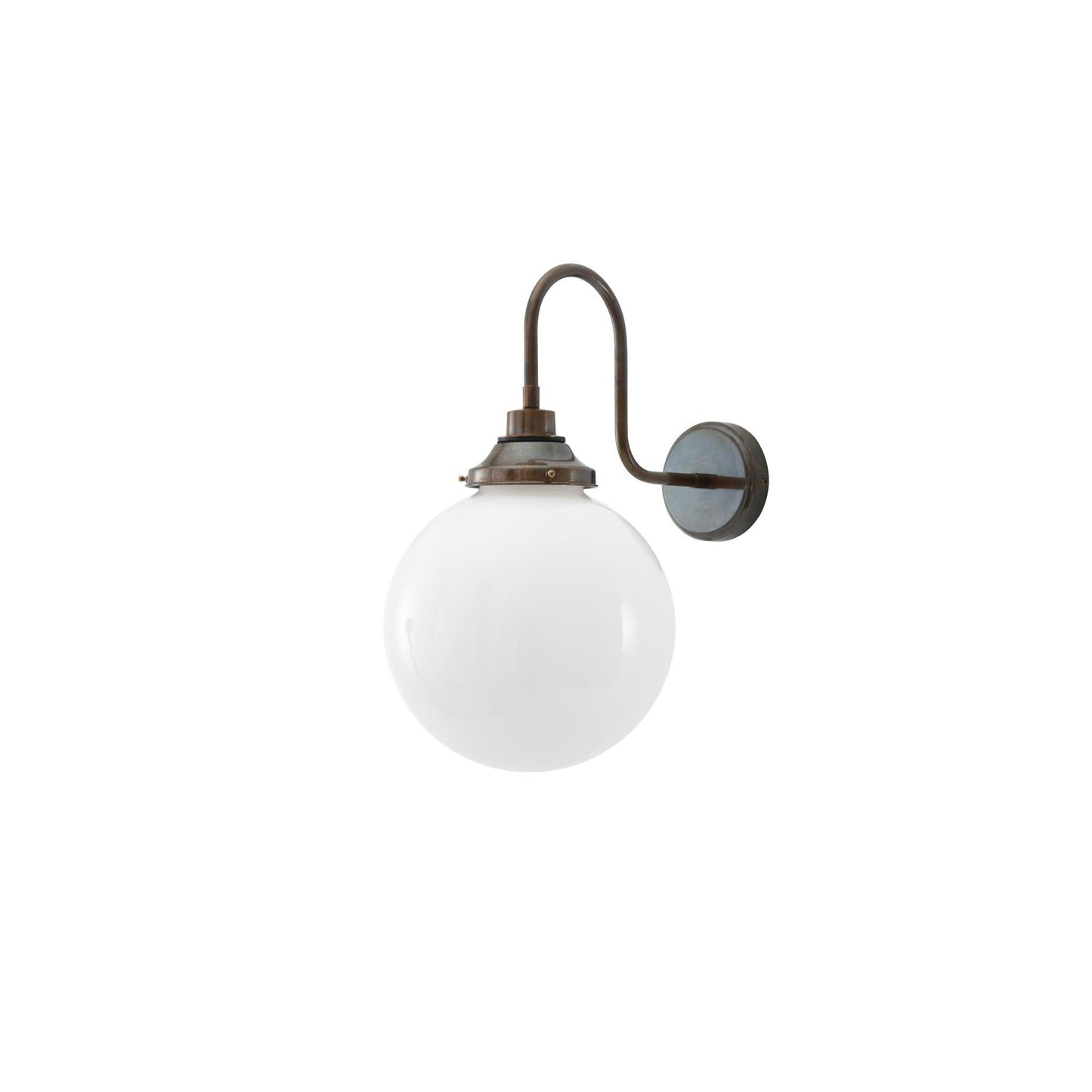 Pelagia Opal Glass Swan Neck Wall Light