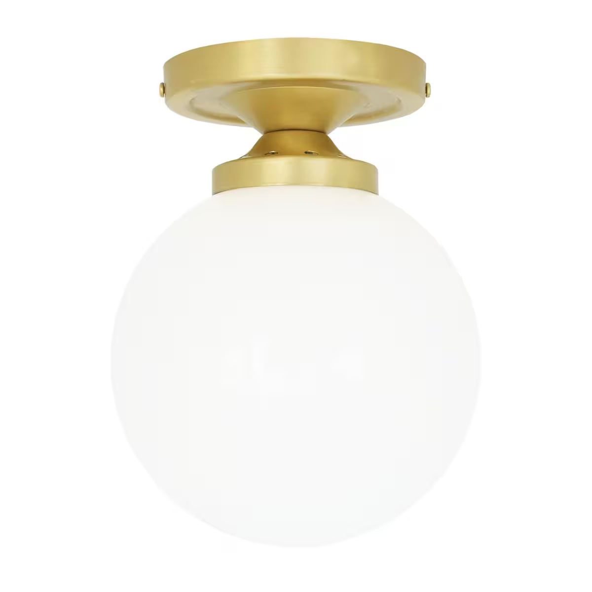 Yaounde 14cm Opal Globe Flush Ceiling Light