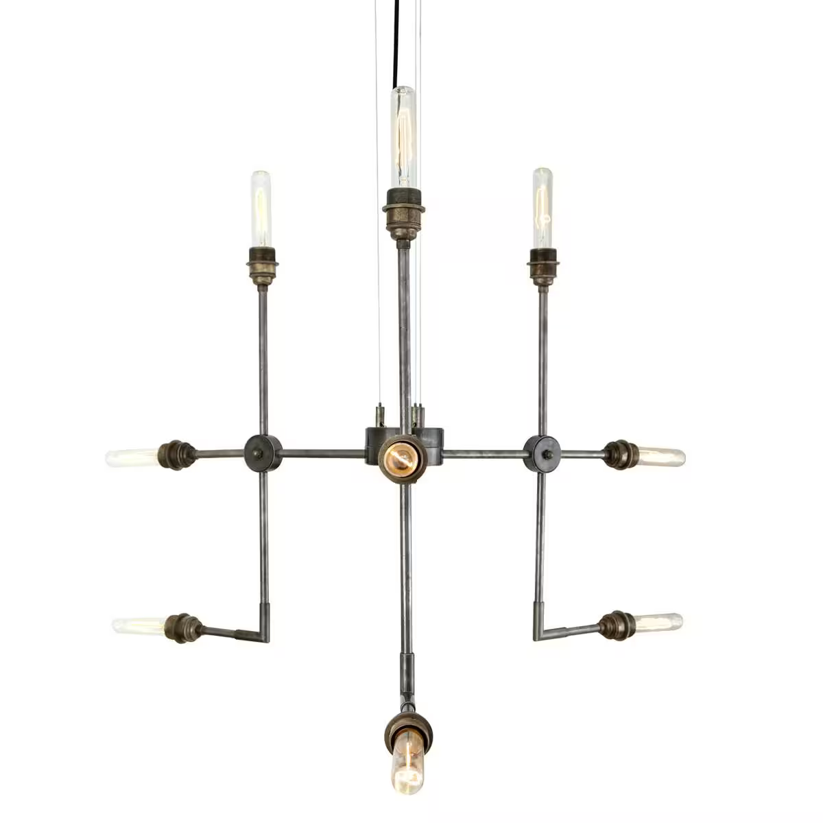 Toluca Modern Brass 9-Arm Pendant