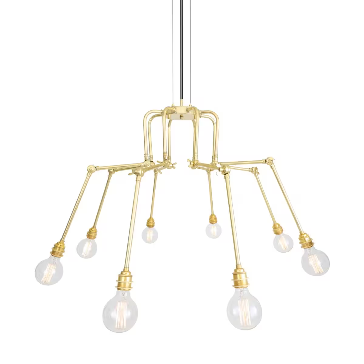 San Mateo Modern Adjustable 8-Arm Chandelier