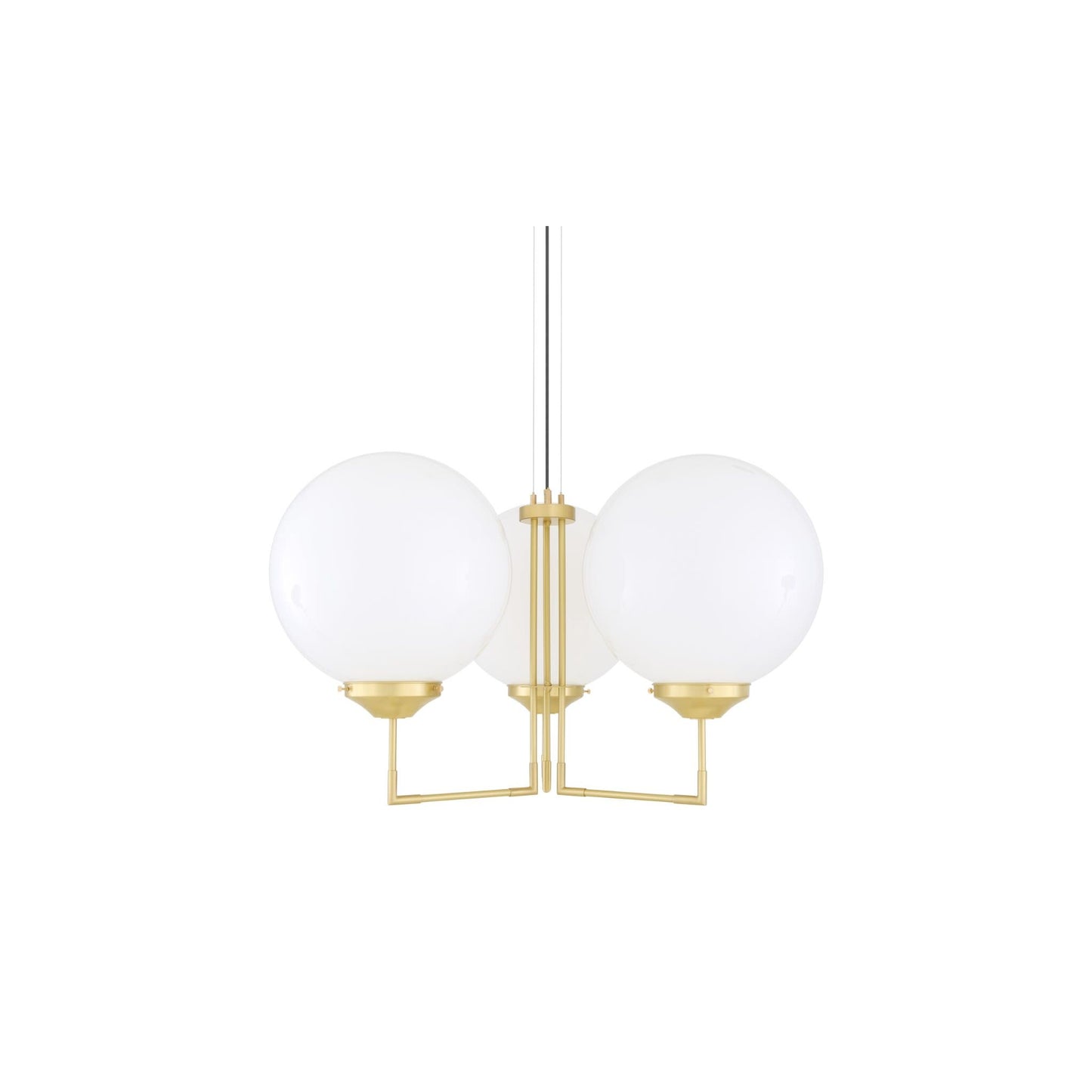 Bellavary Three-Arm Modern Globe Chandelier