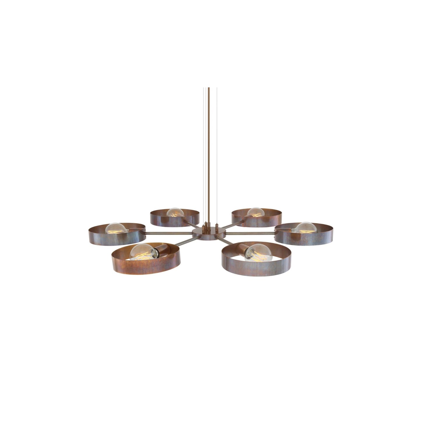 Fossa Modern Industrial 6-Light Chandelier