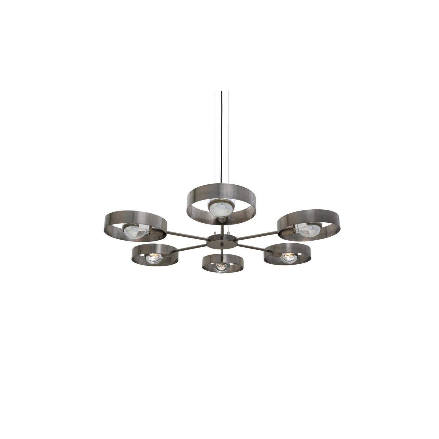 Fossa Modern Industrial 6-Light Chandelier