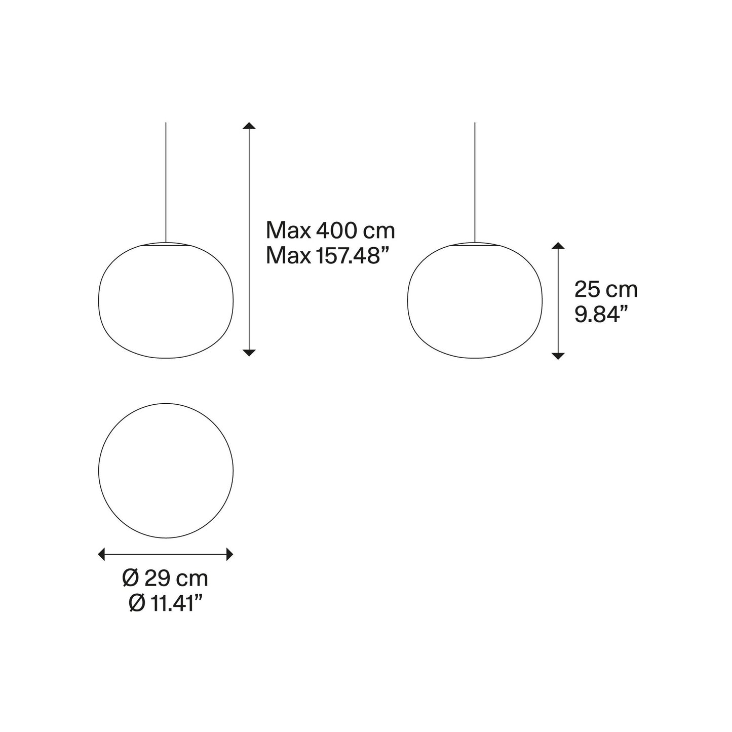 Volum 29 LED Pendant Glossy White