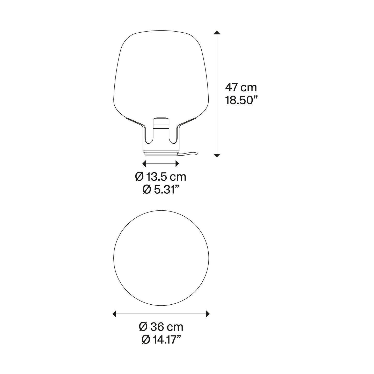 Flar Medium LED Table Lamp