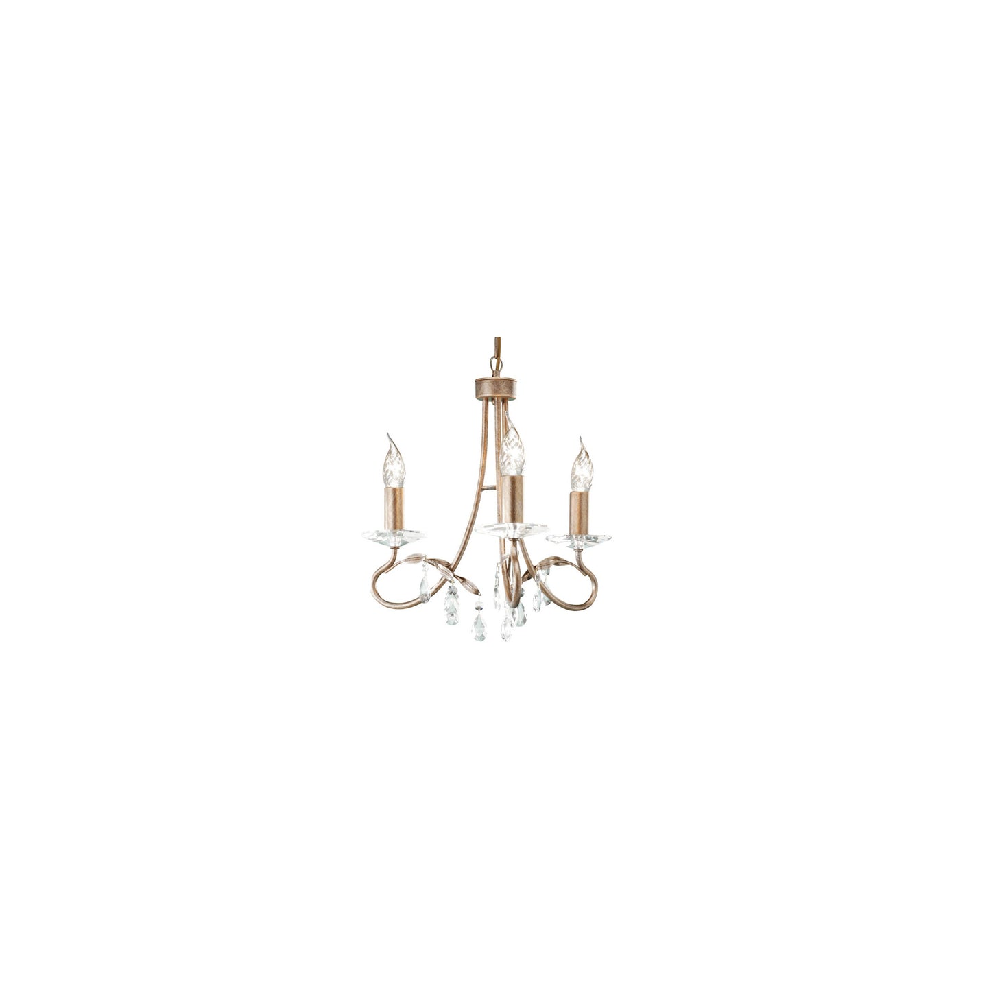 Christina 3-Light Chandelier Silver/Gold