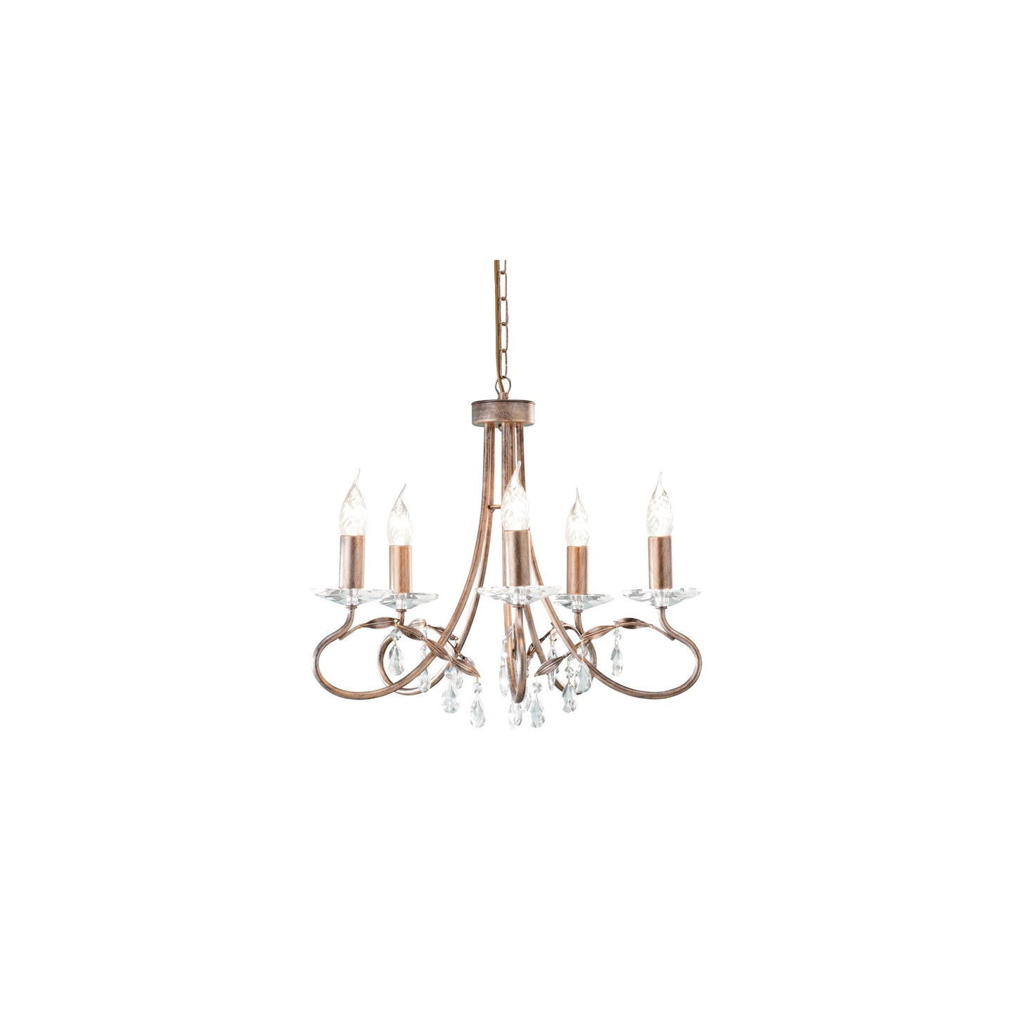 Christina 5-Light Chandelier Silver/Gold