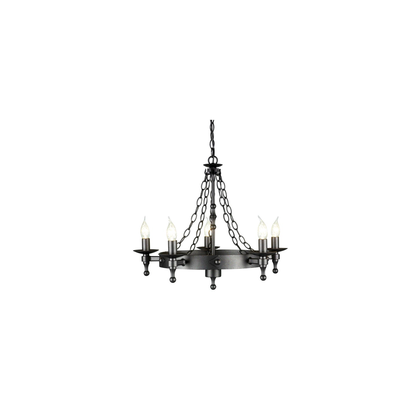 Warwick 5-Light Chandelier Graphite Black