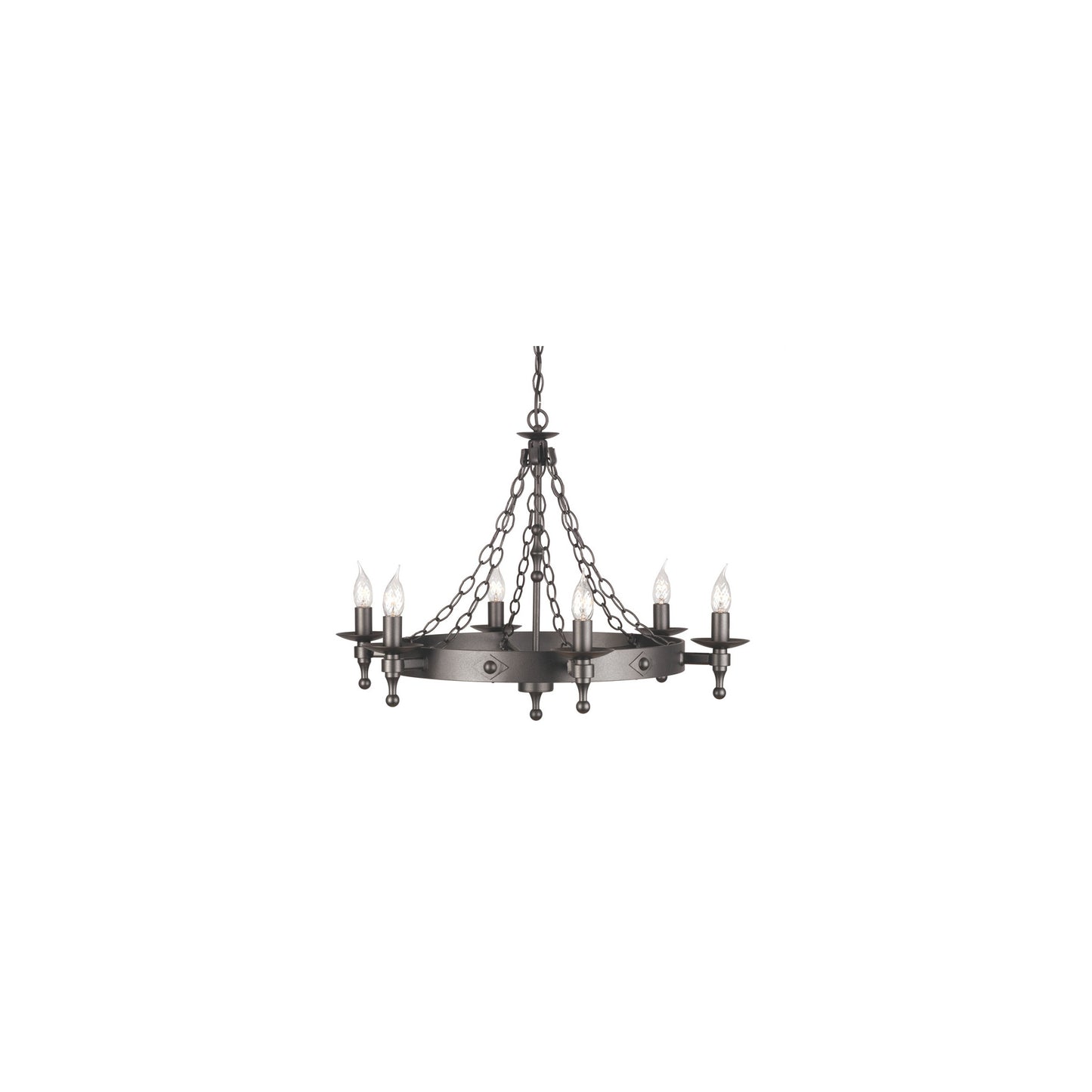 Warwick 6-Light Chandelier Graphite Black