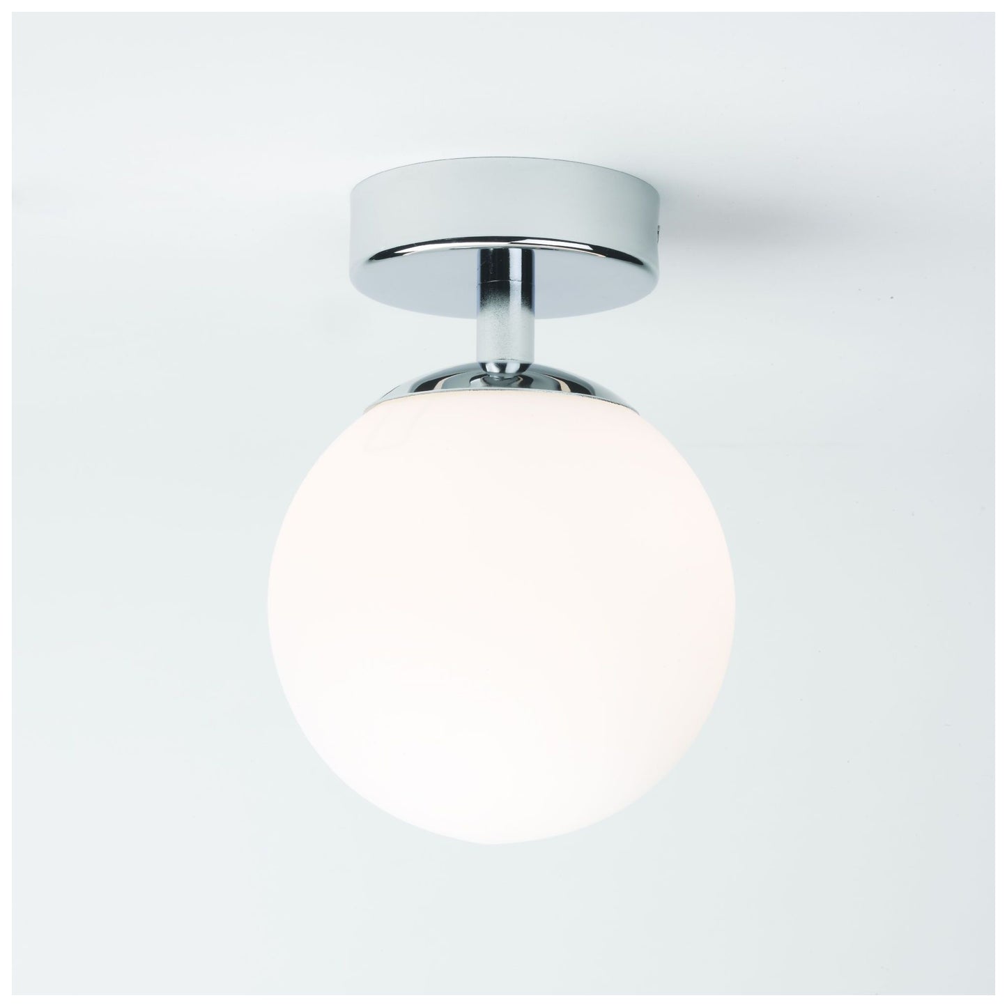 Denver Ceiling Light Polished Chrome with Opal Glass