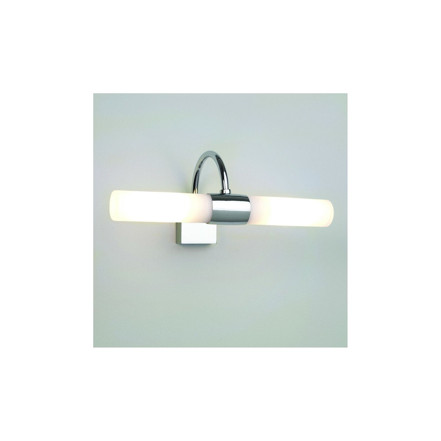 Dayton Wall Light Polished Chrome with Frosted Glass