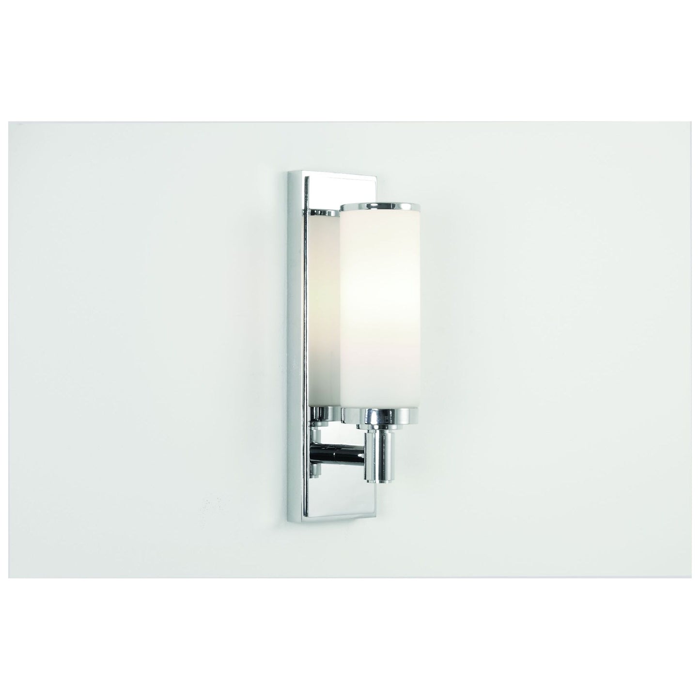 Verona Wall Light Polished Chrome with Opal Glass Diffuser