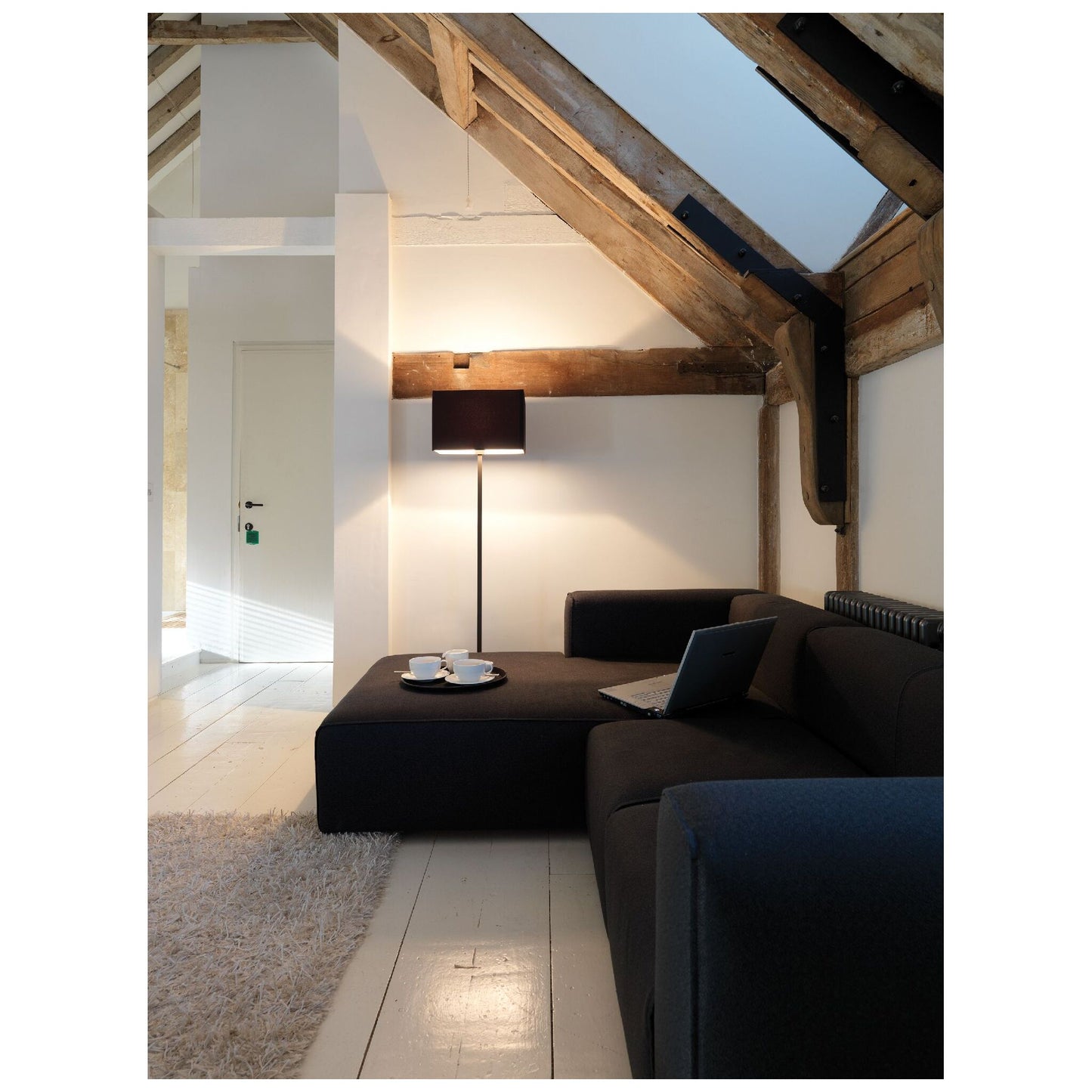 Park Lane Modern Floor Lamp with Square Base
