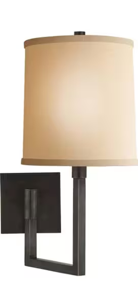Aspect Articulating Sconce with Ivory Linen Shade