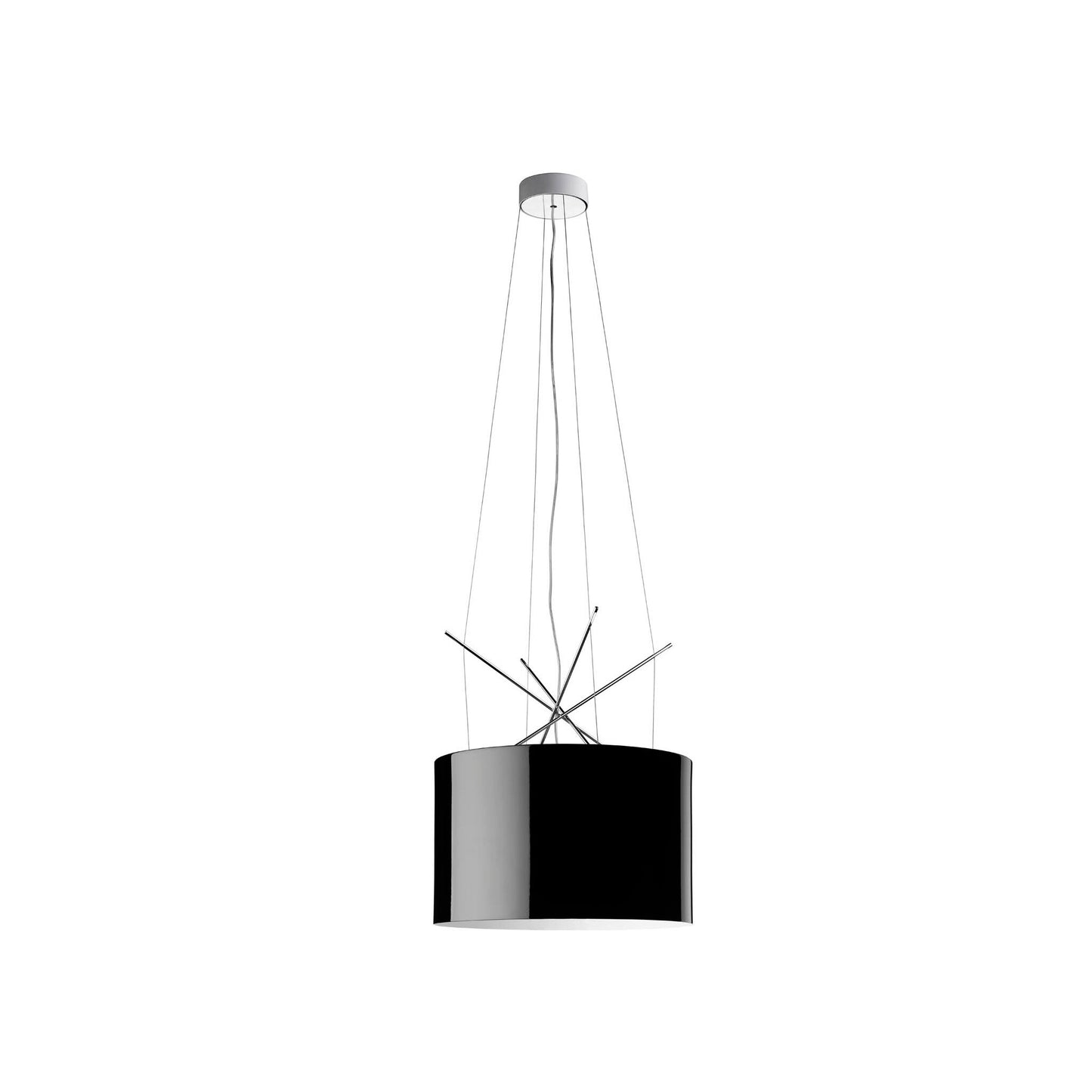 Ray S Plated Metal Pendant with Aluminium Diffuser
