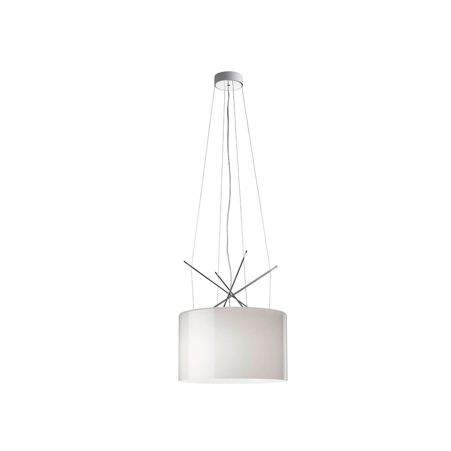 Ray S Plated Metal Pendant with Aluminium Diffuser
