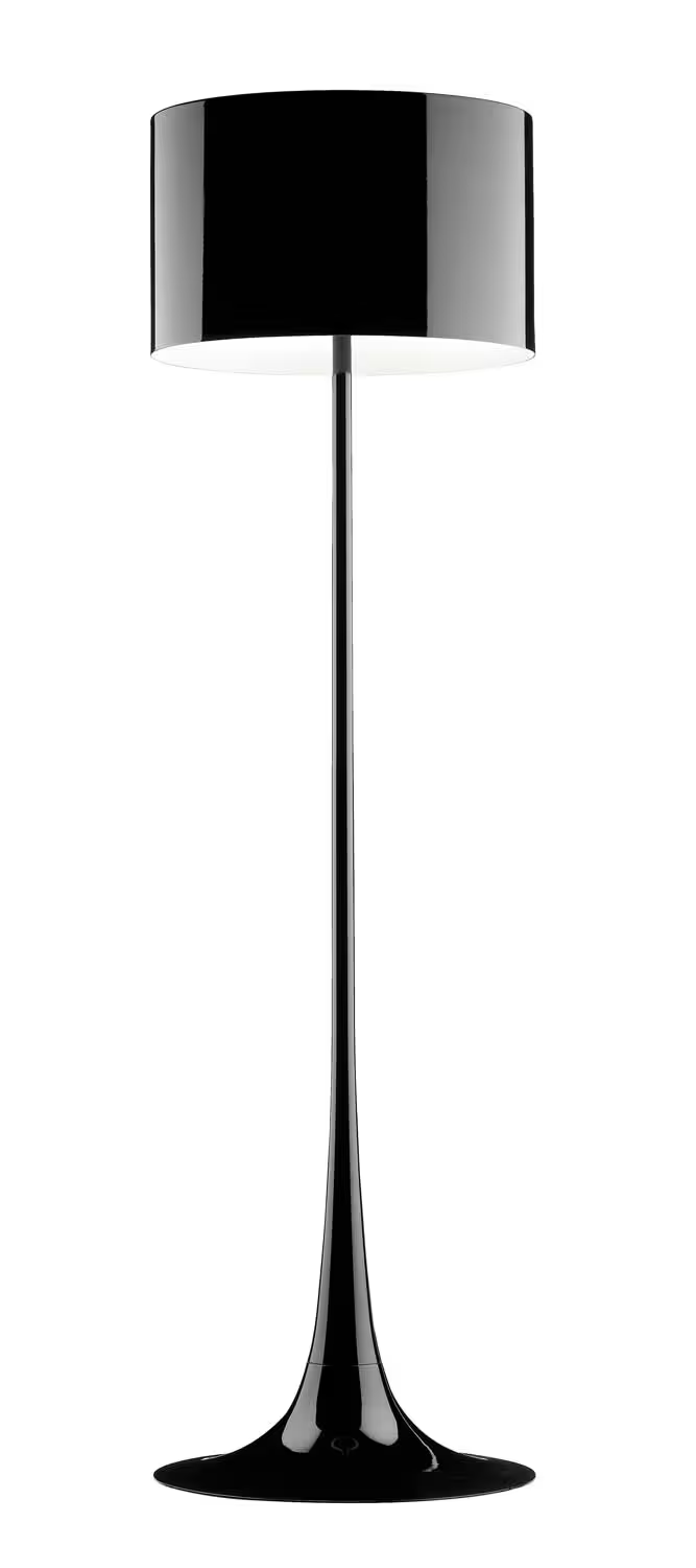 Spun Light F Floor Lamp with Shade