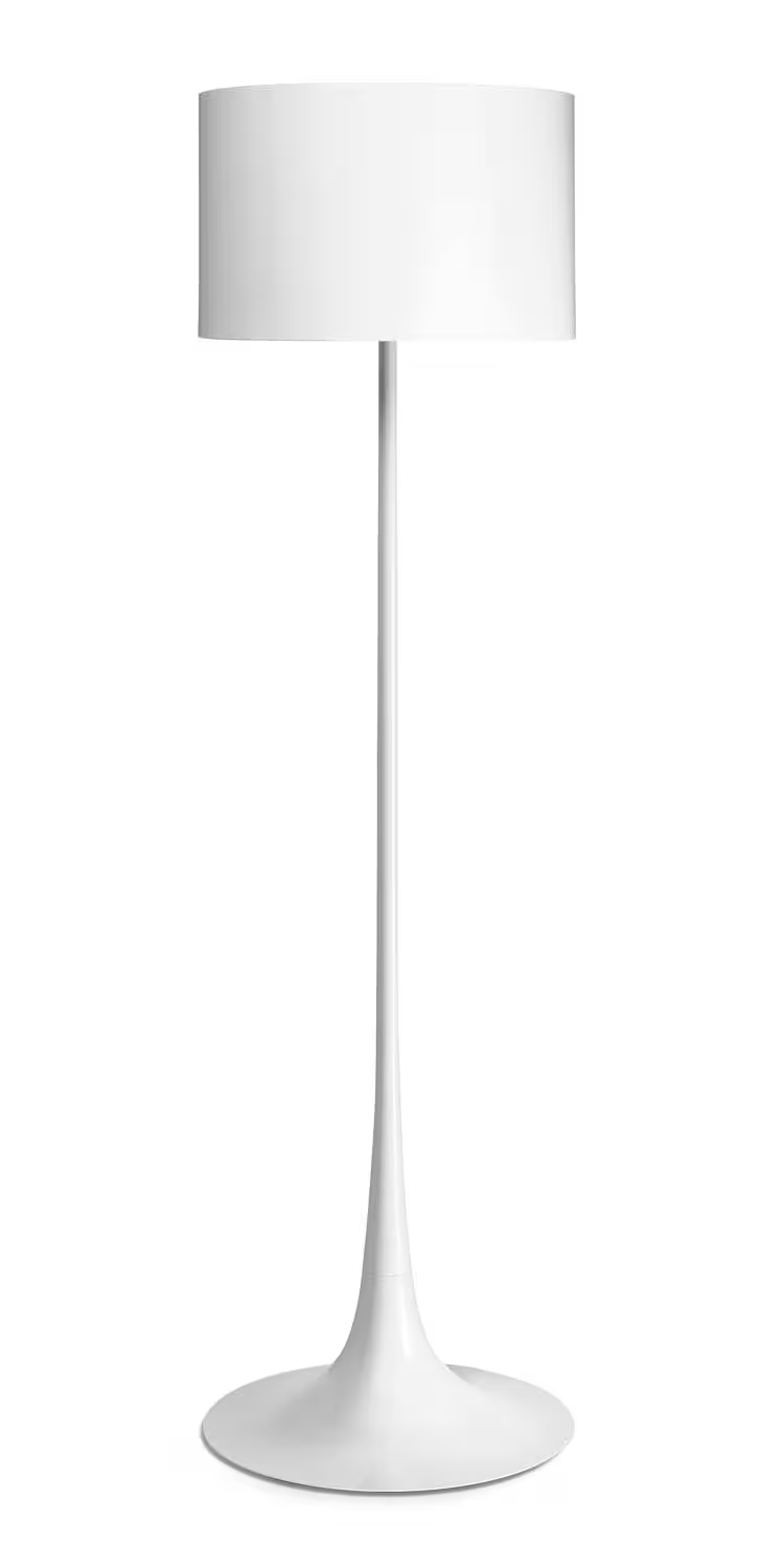 Spun Light F Floor Lamp with Shade