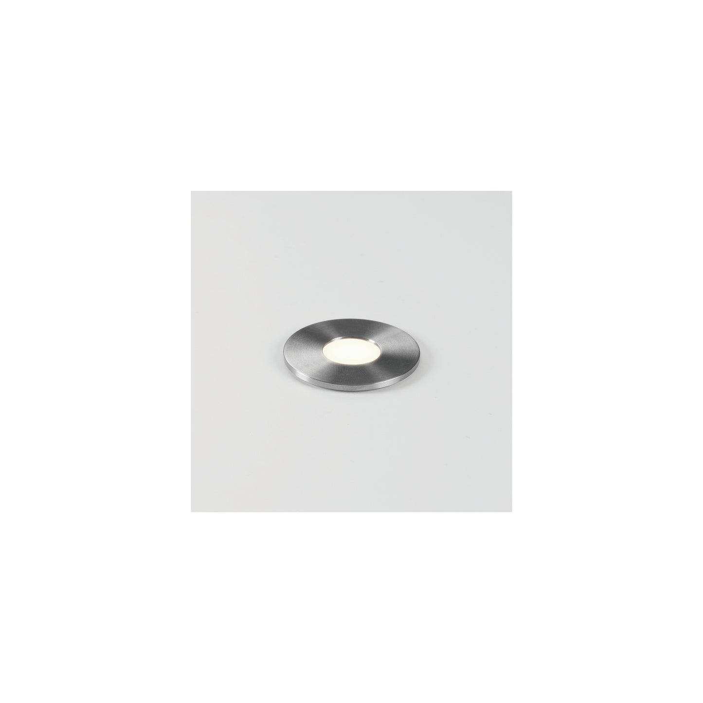 Terra Round 28 Exterior LED Ground Light in Stainless Steel